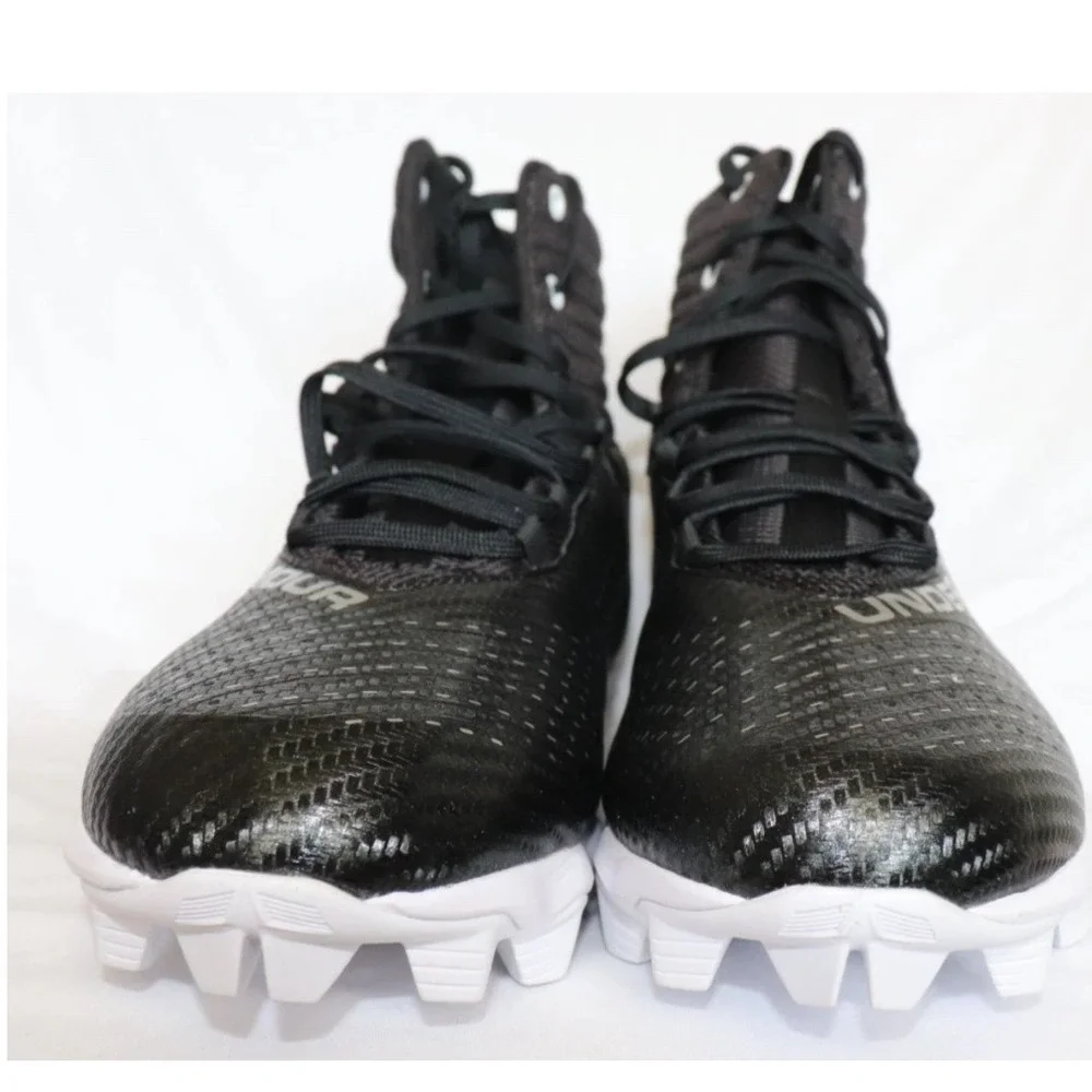 Under Armour Highlight Hammer MC Football Cleats Black White 3027300001 Mens 8.5